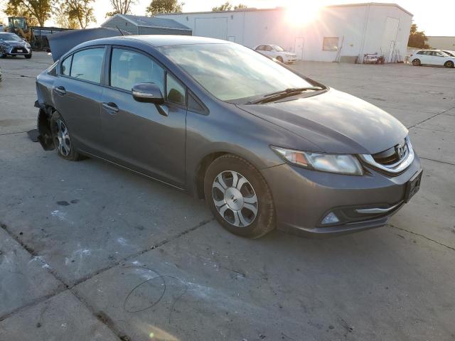 19XFB4F22DE202517 - 2013 HONDA CIVIC HYBR GRAY photo 4