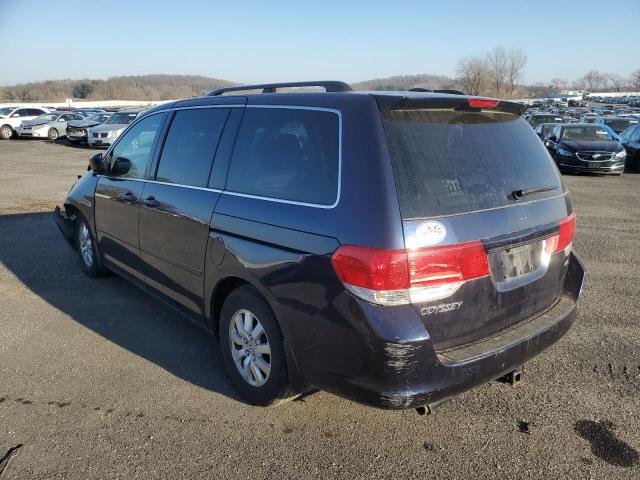 5FNRL38728B031880 - 2008 HONDA ODYSSEY EX BLUE photo 2