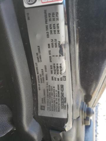 1GCESCDE5A8143360 - 2010 CHEVROLET COLORADO L BLACK photo 12