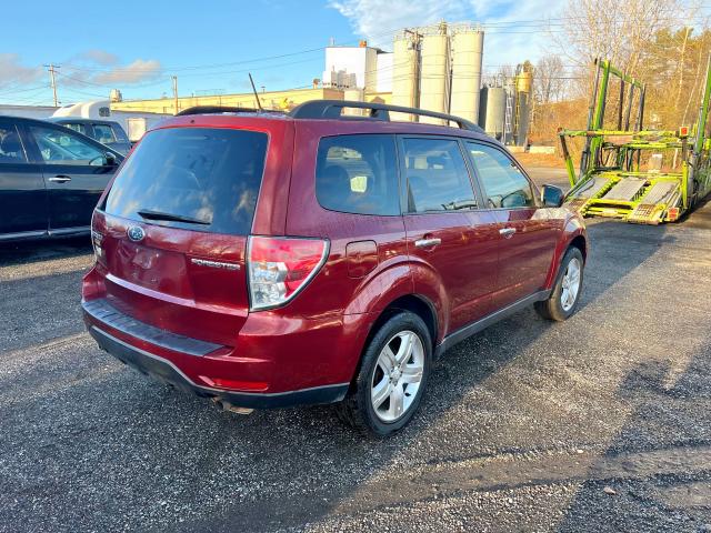 JF2SH63689H719386 - 2009 SUBARU FORESTER 2 BURGUNDY photo 4