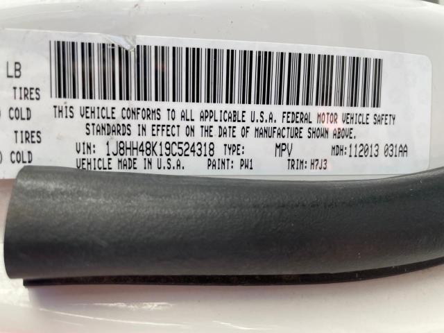 1J8HH48K19C524318 - 2009 JEEP COMMANDER 白色 照片 10