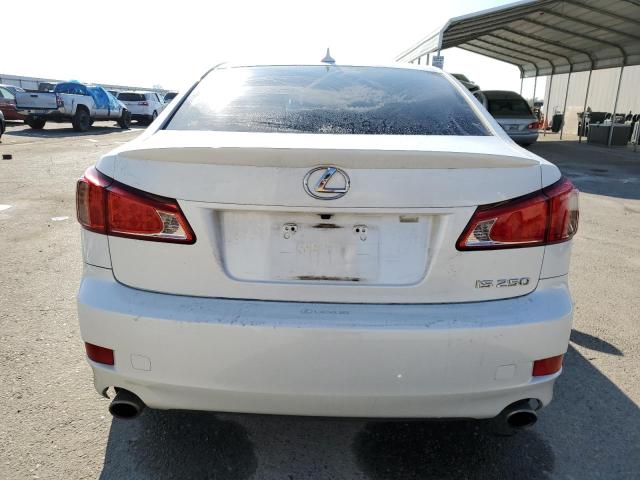 JTHBF5C23C2102675 - 2012 LEXUS IS 250 WHITE photo 6