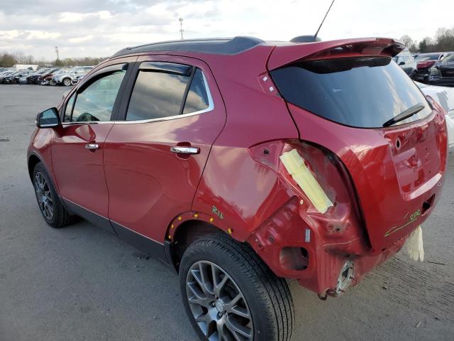 KL4CJ2SB1HB000636 - 2017 BUICK ENCORE SPO RED photo 2