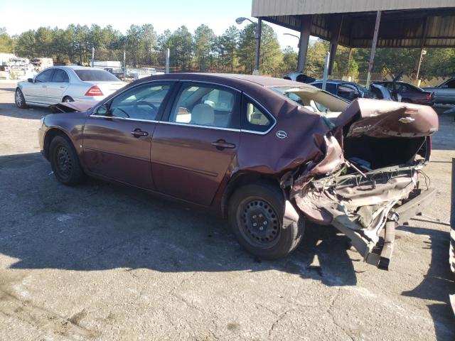 2G1WB55K779398151 - 2007 CHEVROLET IMPALA BURGUNDY photo 2