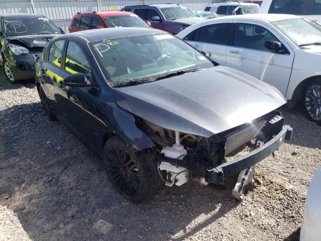 3KPF44AC7ME303188 - 2021 KIA FORTE GT GRAY photo 1