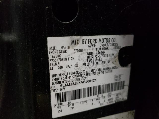 5LMJJ3J5XAEJ08121 - 2010 LINCOLN NAVIGATOR 黑色 照片 13