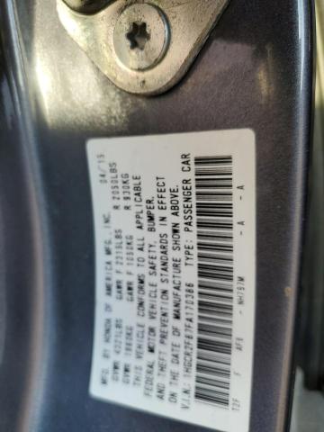 1HGCR2F87FA170386 - 2019 HONDA ACCORD EXL GRAY photo 13