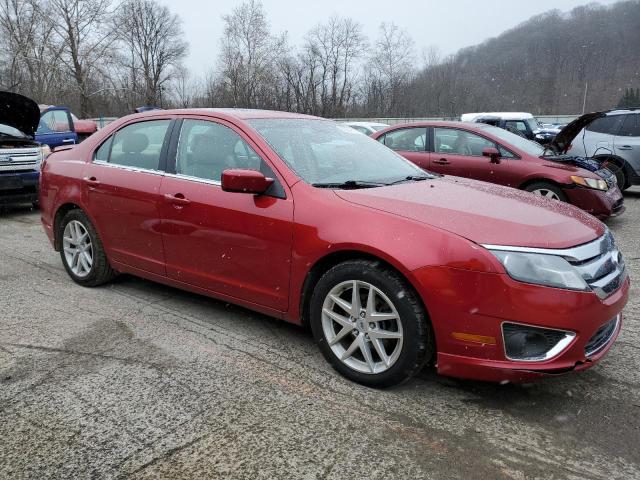 3FAHP0JG8CR149289 - 2012 FORD FUSION SEL RED photo 4