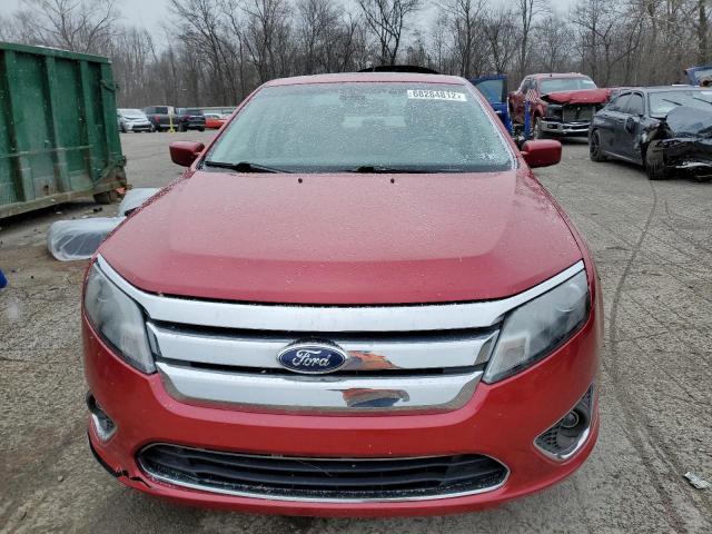 3FAHP0JG8CR149289 - 2012 FORD FUSION SEL RED photo 5