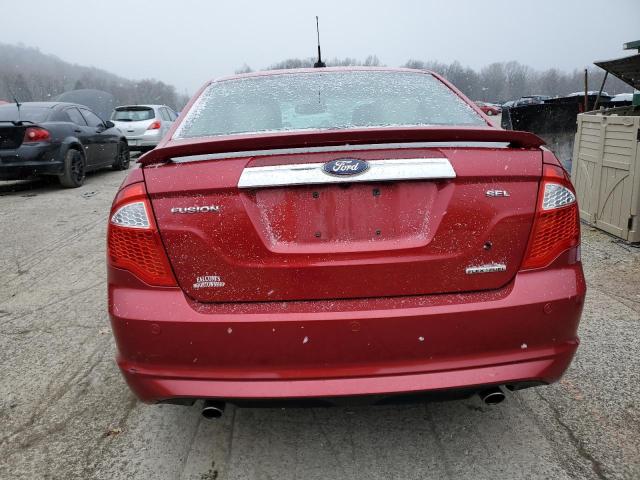 3FAHP0JG8CR149289 - 2012 FORD FUSION SEL RED photo 6