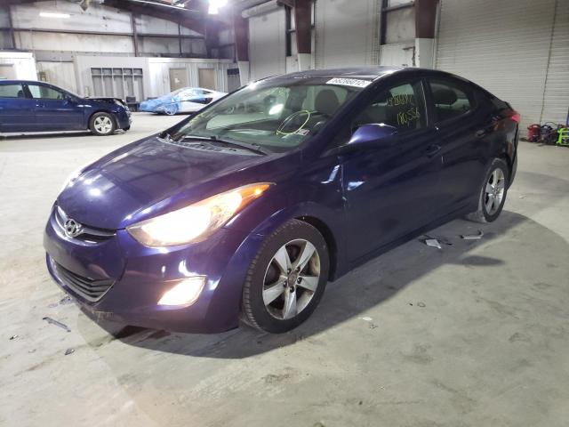 5NPDH4AE6CH096879 - 2012 HYUNDAI ELANTRA GL BLUE photo 1