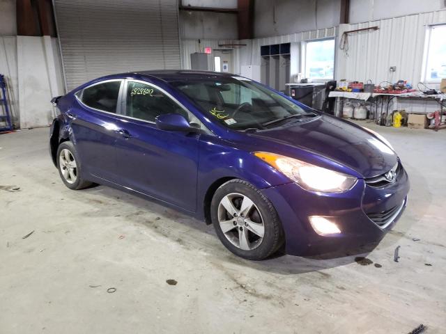 5NPDH4AE6CH096879 - 2012 HYUNDAI ELANTRA GL BLUE photo 4