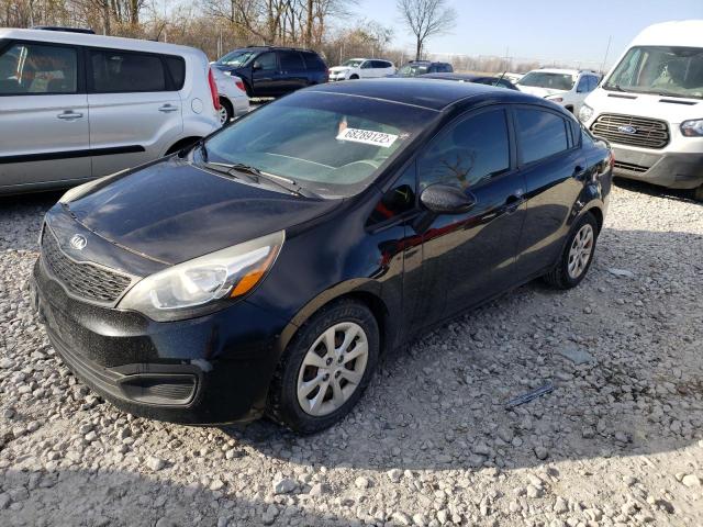 KNADM4A36D6189453 - 2013 KIA RIO LX BLACK photo 1