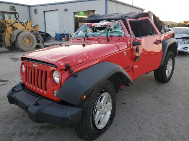 1C4AJWAG0HL714642 - 2017 JEEP WRANGLER S RED photo 1