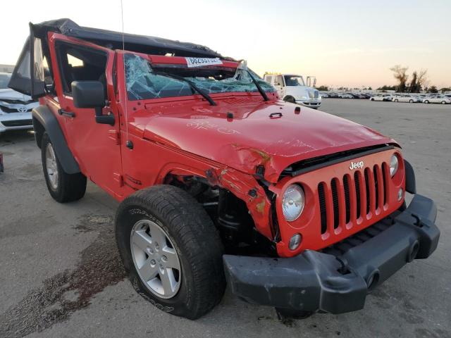 1C4AJWAG0HL714642 - 2017 JEEP WRANGLER S RED photo 4