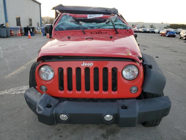 1C4AJWAG0HL714642 - 2017 JEEP WRANGLER S RED photo 5