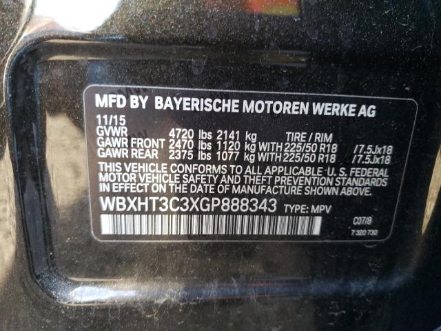 WBXHT3C3XGP888343 - 2016 BMW X1 XDRIVE2 GREEN photo 13