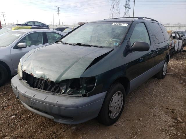 4T3ZF13C51U357639 - 2001 TOYOTA SIENNA LE GREEN photo 2