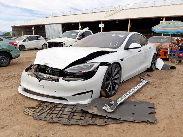 5YJSA1E62MF438292 - 2021 TESLA MODEL S Ağ foto 2