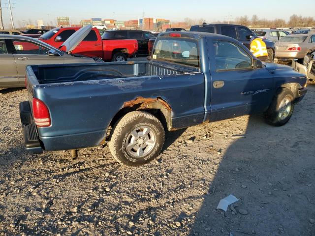 1B7FL26X31S338970 - 2001 DODGE DAKOTA BLUE photo 3