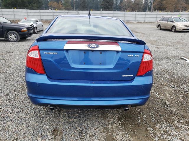 3FAHP0JG4CR232024 - 2012 FORD FUSION SEL BLUE photo 6