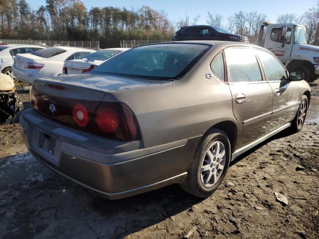 2G1WF55E929281629 - 2002 CHEVROLET IMPALA BROWN photo 3