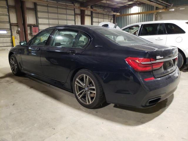 WBA7J2C58JG938106 - 2018 BMW 740 XE BLUE photo 2