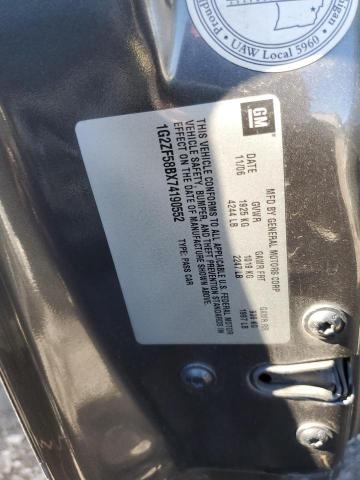 1G2ZF58BX74190552 - 2007 PONTIAC G6 VALUE L CHARCOAL photo 12