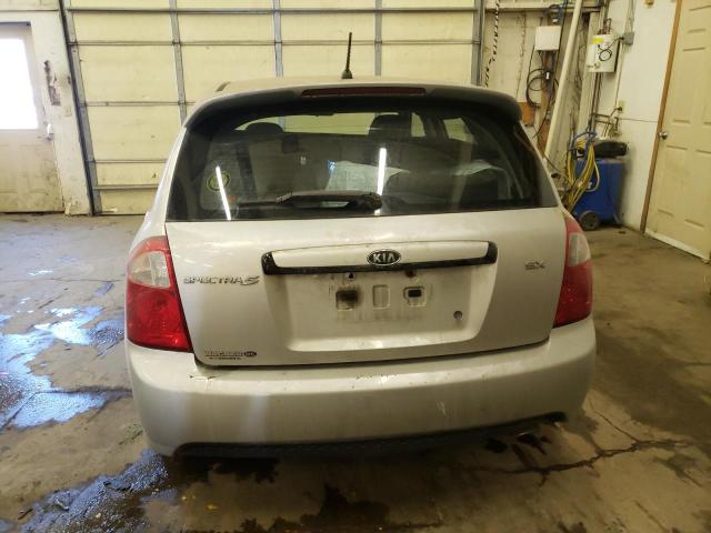 KNAFE161785021621 - 2008 KIA SPECTRA5 5 SILVER photo 6