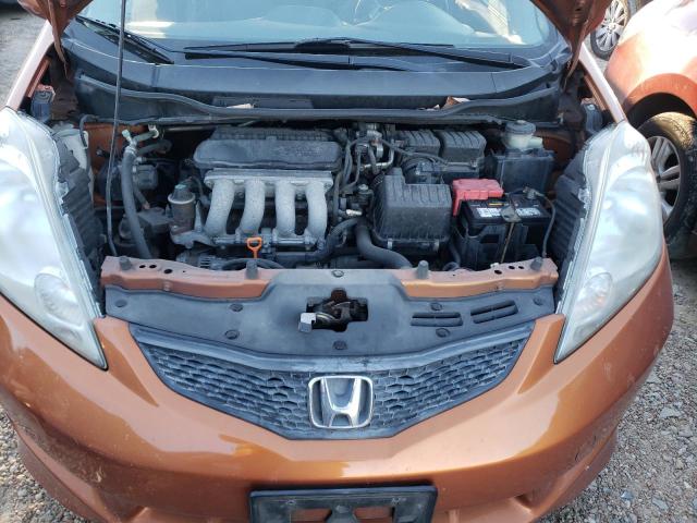 JHMGE88459S044033 - 2009 HONDA FIT SPORT ORANGE photo 11