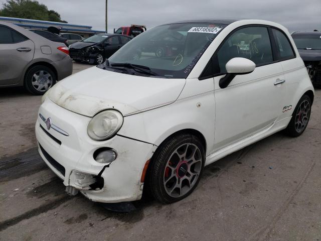 3C3CFFBR6CT110413 - 2012 FIAT 500 WHITE photo 1