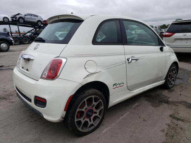 3C3CFFBR6CT110413 - 2012 FIAT 500 WHITE photo 3