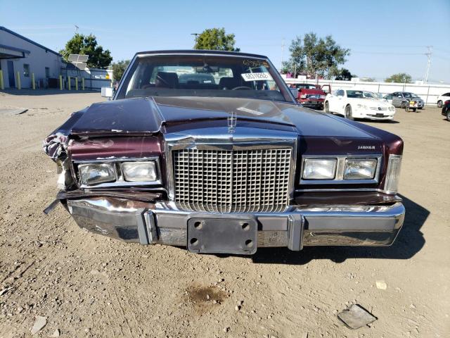 1LNBM82F8HY666805 - 1987 LINCOLN TOWN CAR S BURGUNDY photo 5