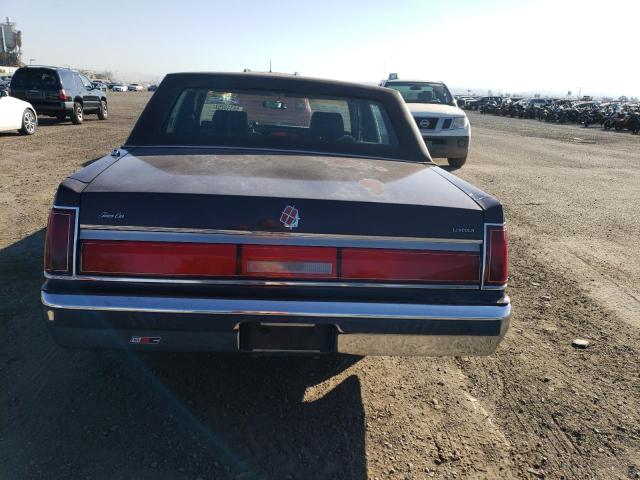 1LNBM82F8HY666805 - 1987 LINCOLN TOWN CAR S BURGUNDY photo 6