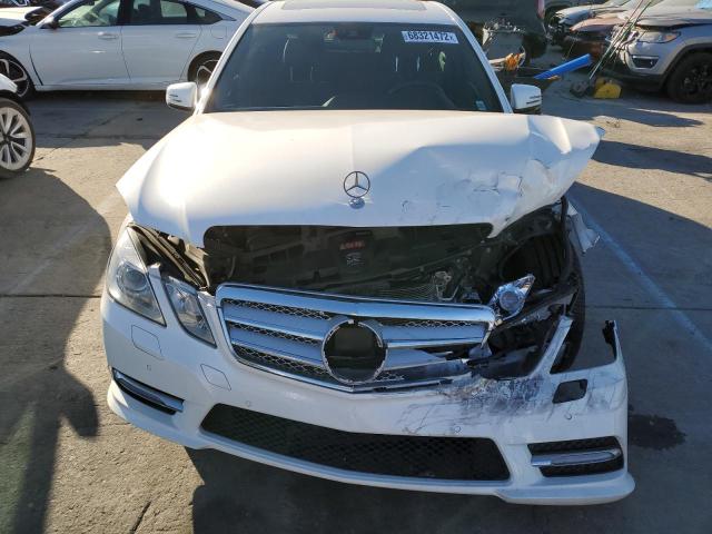 WDDHF9BB7CA544746 - 2012 MERCEDES-BENZ E 550 4MAT WHITE photo 5