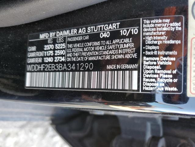 WDDHF2EB3BA341290 - 2011 MERCEDES-BENZ E 350 BLUE BLACK photo 13