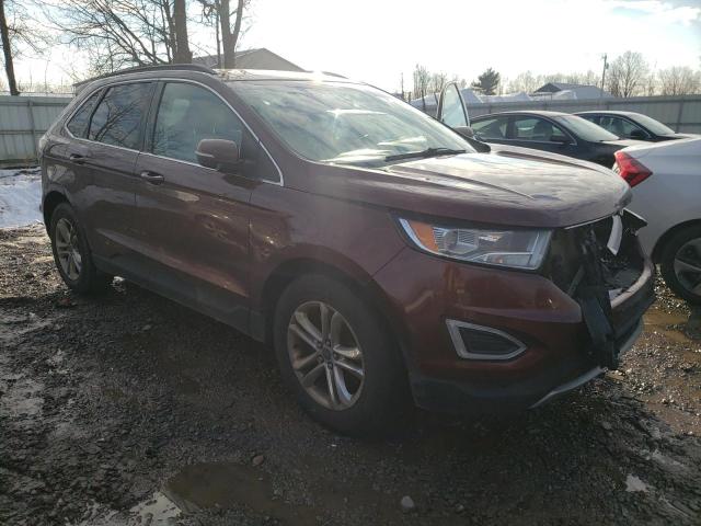 2FMTK4J96FBB40763 - 2015 FORD EDGE SEL ORANGE photo 4