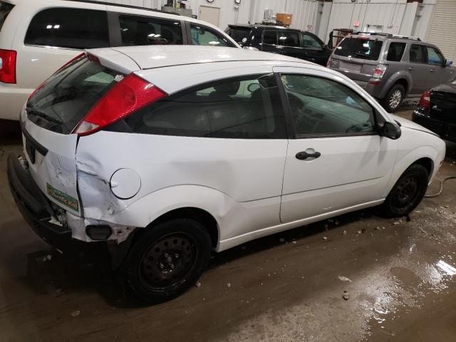 1FAFP31N77W263469 - 2007 FORD FOCUS ZX3 WHITE photo 3