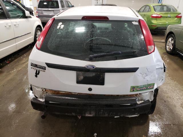 1FAFP31N77W263469 - 2007 FORD FOCUS ZX3 WHITE photo 6