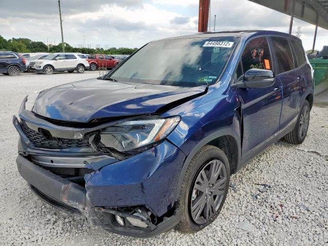 5FNYF7H55MB010119 - 2021 HONDA PASSPORT E 蓝色 照片 2