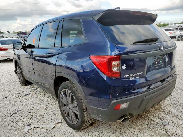 5FNYF7H55MB010119 - 2021 HONDA PASSPORT E 蓝色 照片 3