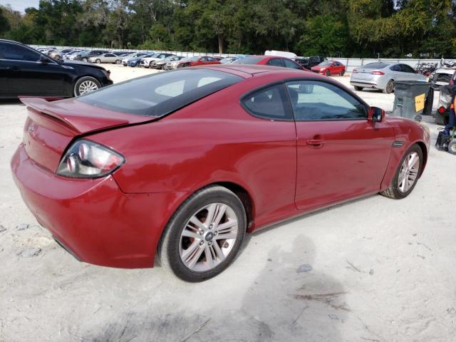 KMHHM66D77U246014 - 2007 HYUNDAI TIBURON GS RED photo 3