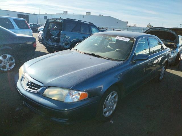 1YVGF22C325307310 - 2002 MAZDA 626 LX BLUE photo 1