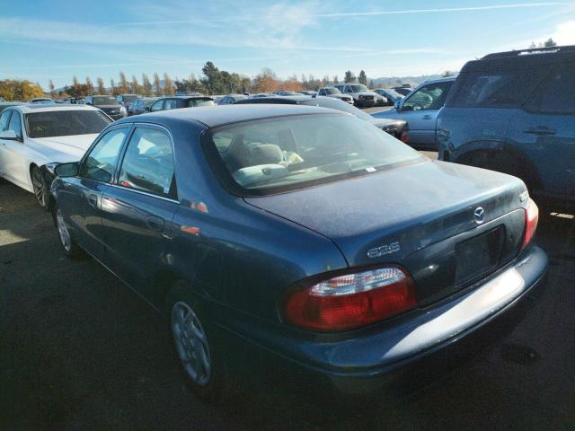 1YVGF22C325307310 - 2002 MAZDA 626 LX BLUE photo 2