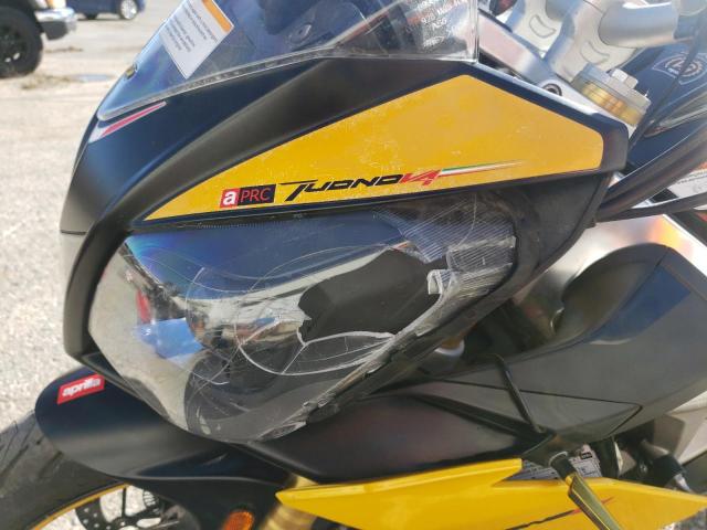 ZD4TYC003DS000600 - 2013 APRILIA TUONO VR4 YELLOW photo 9