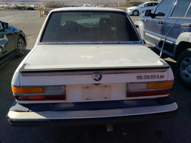 WBADC8402H1722137 - 1987 BMW 535 I AUTO WHITE photo 6