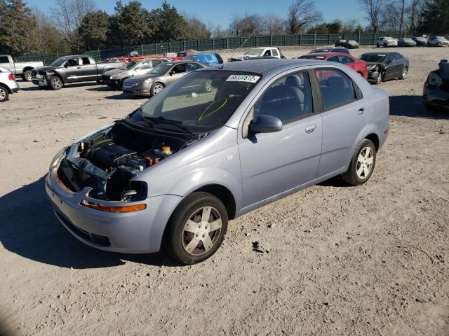 KL1TD56646B535251 - 2006 CHEVROLET AVEO BASE BLUE photo 1