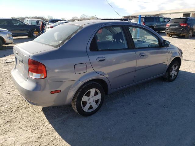 KL1TD56646B535251 - 2006 CHEVROLET AVEO BASE BLUE photo 3