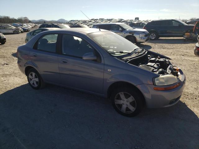 KL1TD56646B535251 - 2006 CHEVROLET AVEO BASE BLUE photo 4