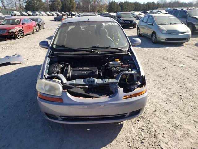 KL1TD56646B535251 - 2006 CHEVROLET AVEO BASE BLUE photo 5